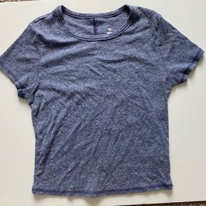 Me to We blue short sleeve top